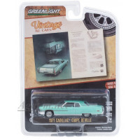 39130D-GRL CADILLAC Coupe deVille "Your Second Impression Will Be Even Greater Than Your First" 1971 Green Metallic, 1:64